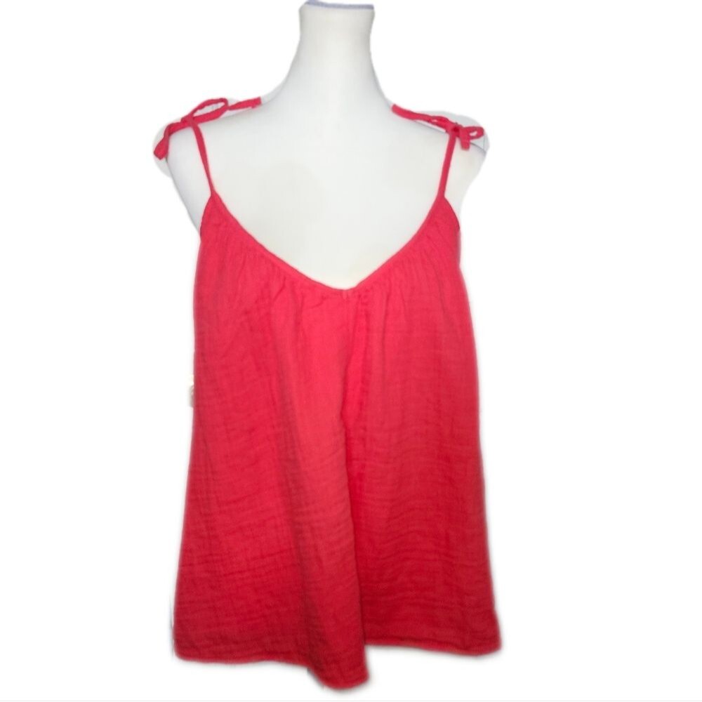 Old Navy NWT Cosmic Rouge Tie Strap Swing Tank Top, Small